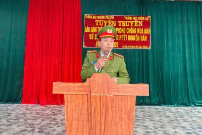 Tuyên truyền”Đảm bảo trật tự an toàn giao thông và phòng, chống mua, bán, sử dụng pháo nổ trái phép trong dịp Tết Bính Ngọ 2026″